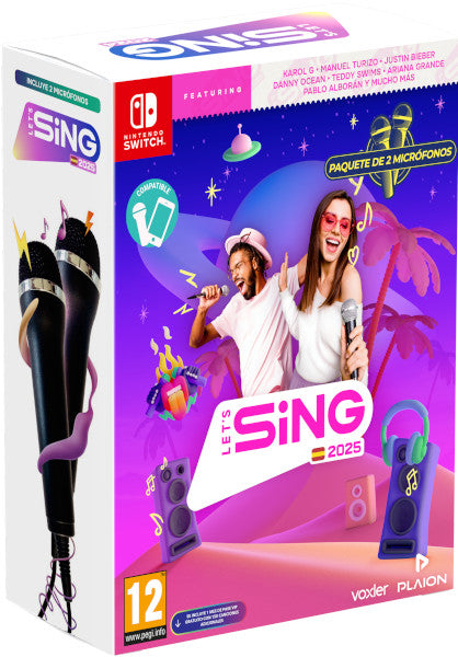 LET'S SING 2025 + 2 MICROFONOS LET'S SING 2025 + 2 MICROFONOS
